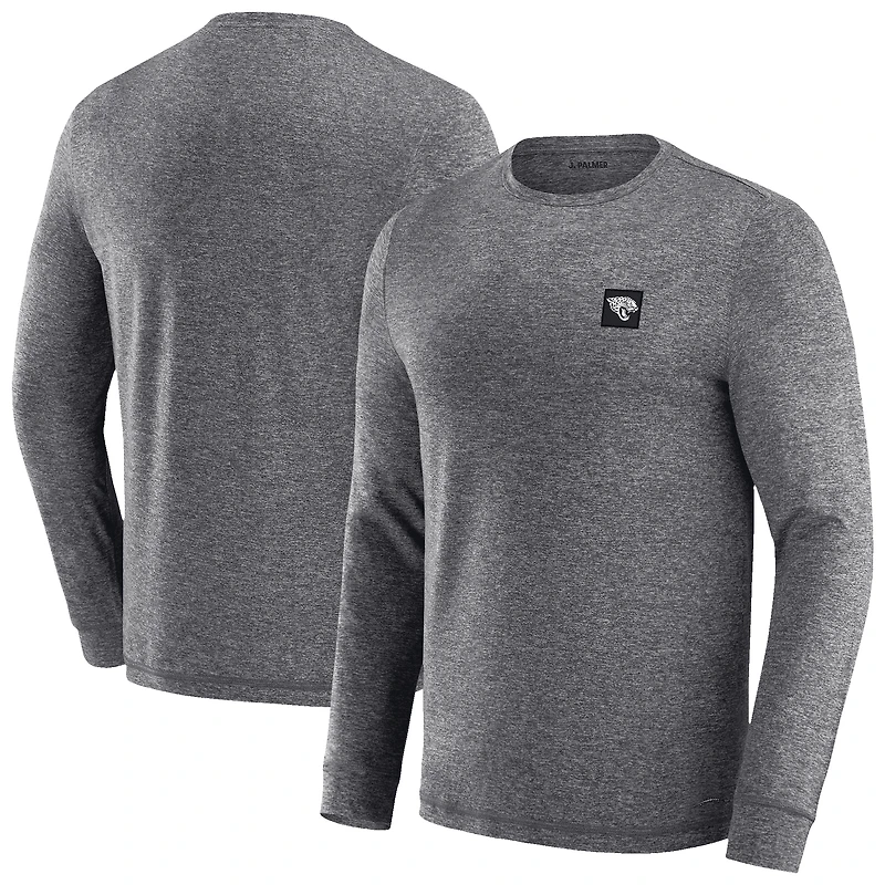 Men's J. Palmer Heather Black Jacksonville Jaguars Four Down Long Sleeve T-Shirt