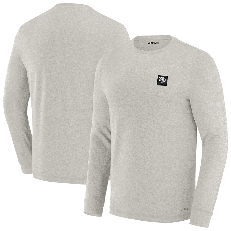 Men's J. Palmer Gray Chicago Bears Four Down Long Sleeve T-Shirt