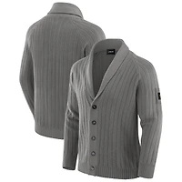 Men's J. Palmer Graphite Washington Commanders The Playmaker Cardigan Raglan Sweater