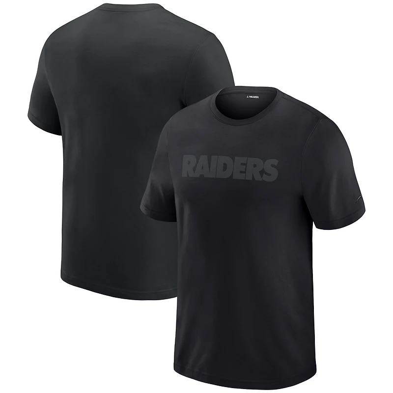 Men's J. Palmer Black Las Vegas Raiders Play Action Tri-Blend Performance T-Shirt