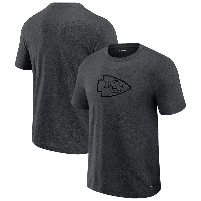 Men's J. Palmer  Graphite Kansas City Chiefs Players Lounge Tri-Blend T-Shirt