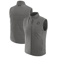 Men's J. Palmer  Graphite Green Bay Packers Front Office Full-Zip Vest