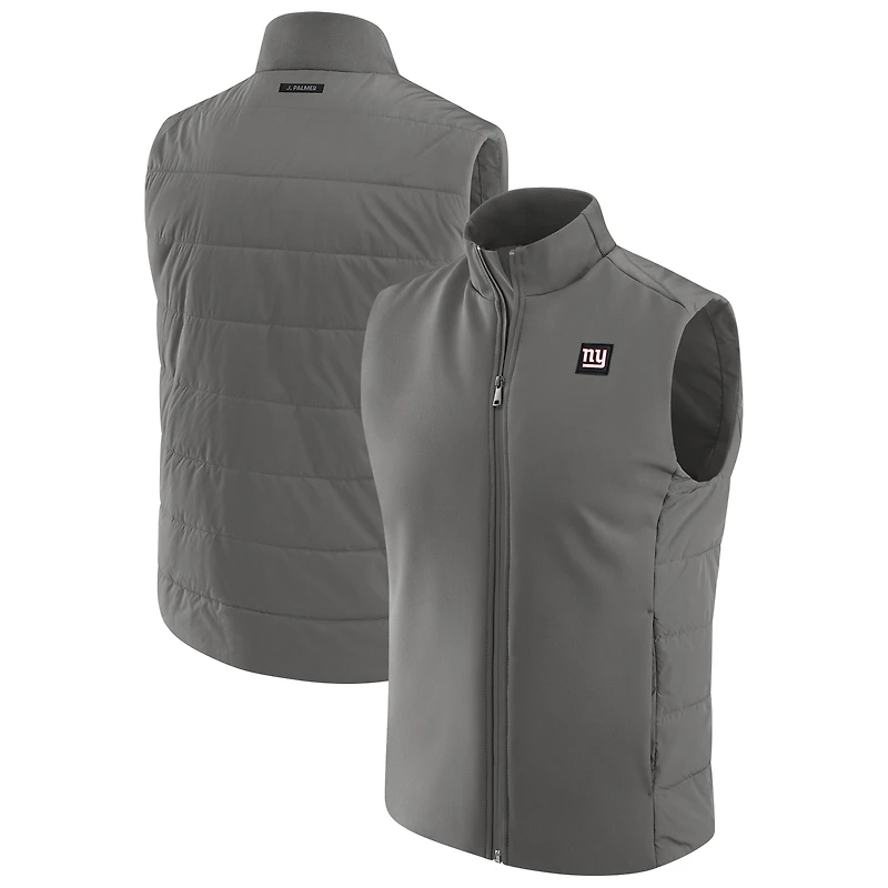 Men's J. Palmer  Graphite New York Giants Front Office Full-Zip Vest