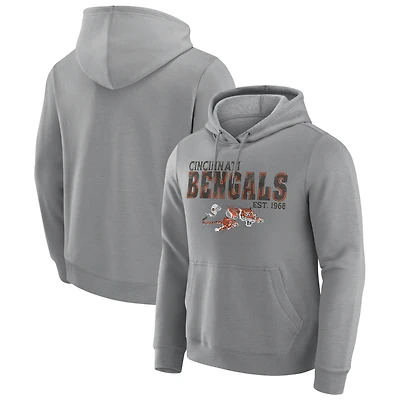 Men's Darius Rucker Collection by Fanatics  Heather Black Cincinnati Bengals Faded Hoodie