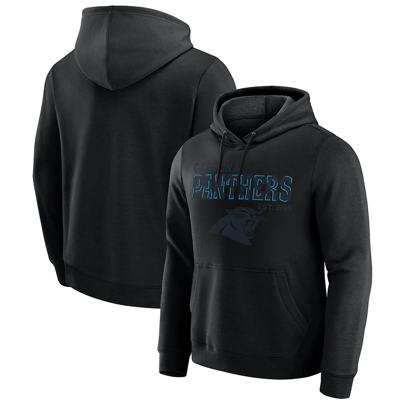 Men's Darius Rucker Collection by Fanatics Black Carolina Panthers Faded Hoodie