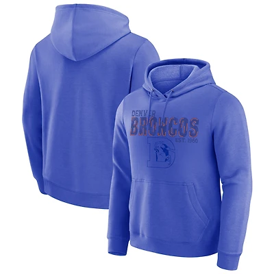 Men's Darius Rucker Collection by Fanatics  Royal Denver Broncos Faded Hoodie