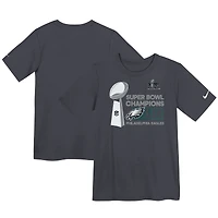 Preschool Nike  Anthracite Philadelphia Eagles Super Bowl LIX Champions Locker Room Trophy Collection T-Shirt