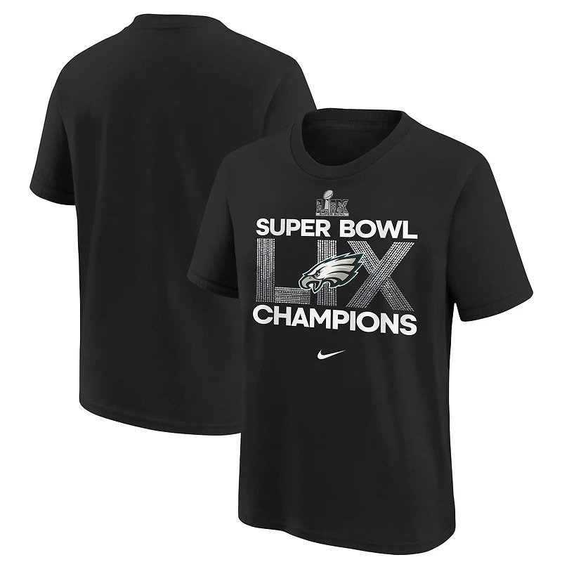 Youth Nike  Black Philadelphia Eagles Super Bowl LIX Champions T-Shirt