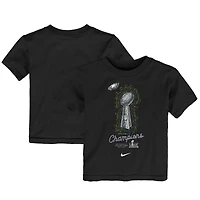 Toddler Nike  Black Philadelphia Eagles Super Bowl LIX Champions Lombardi Trophy T-Shirt