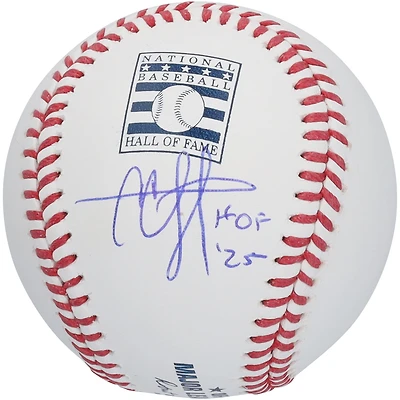 CC Sabathia New York Yankees Autographed Hall of Fame Logo Baseball with "HOF 25" Inscription