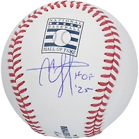 CC Sabathia New York Yankees Autographed Hall of Fame Logo Baseball with "HOF 25" Inscription