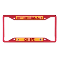 WinCraft Kansas City Chiefs Super Bowl LIX Laser Cut Metal License Plate Frame