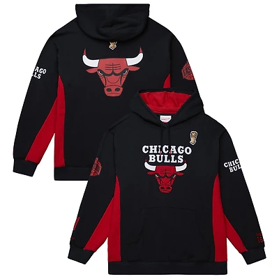 Men's Mitchell & Ness Black Chicago Bulls Hardwood Classics Team Origins Fleece Pullover Hoodie