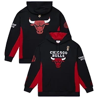 Men's Mitchell & Ness Black Chicago Bulls Hardwood Classics Team Origins Fleece Pullover Hoodie