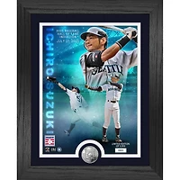 Highland Mint Ichiro Suzuki Seattle Mariners 2025 National Baseball Hall of Fame 13'' x 16'' Silver Coin Photo Mint