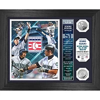 Highland Mint Ichiro Suzuki Seattle Mariners 2025 National Baseball Hall of Fame 13" x 16" Silver Coin Banner Photo Mint