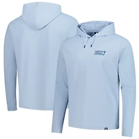 Men's FootJoy  Light Blue Cognizant Classic Ottoman Jacquard Pullover Hoodie