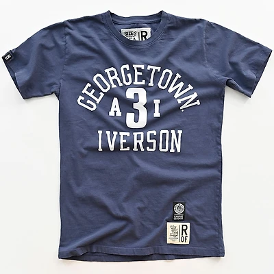 Men's Roots of Fight Allen Iverson Navy Georgetown Hoyas T-Shirt