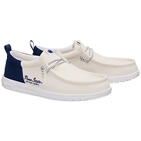 Men's Hey Dude  White/Navy Penn State Nittany Lions Wally Casual Slip-On Shoes