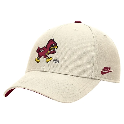 Men's Nike Natural Iowa State Cyclones Vintage Rise Dri-FIT Adjustable Hat