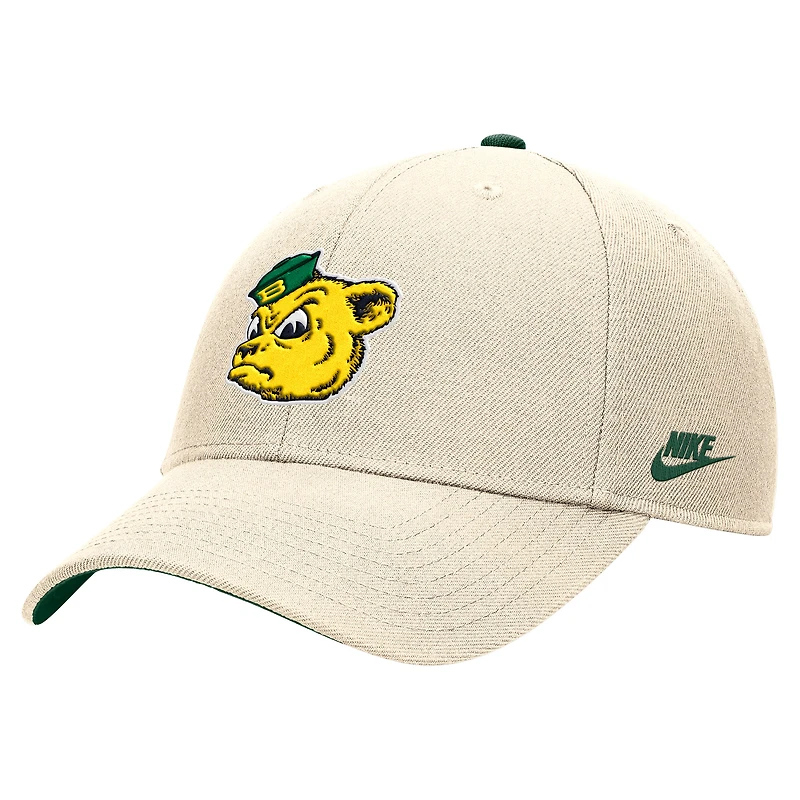 Men's Nike Natural Baylor Bears Vintage Rise Dri-FIT Adjustable Hat