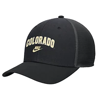 Men's Nike Black Colorado Buffaloes Vintage Arch Rise Performance Trucker Adjustable Hat