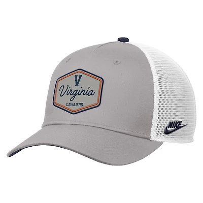 Men's Nike Pewter Virginia Cavaliers Rise Vintage Adjustable Trucker Hat