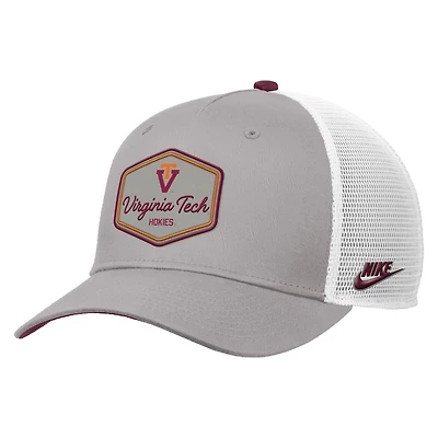 Men's Nike Pewter Virginia Tech Hokies Rise Vintage Adjustable Trucker Hat