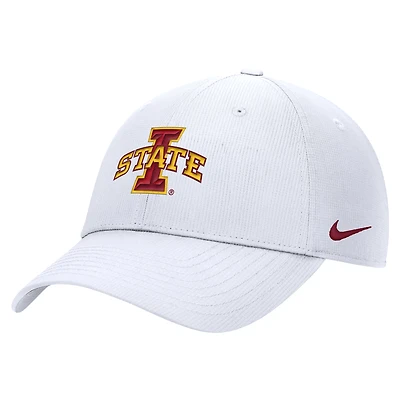 Men's Nike  White Iowa State Cyclones 2025 On-Field Club Performance Adjustable Hat