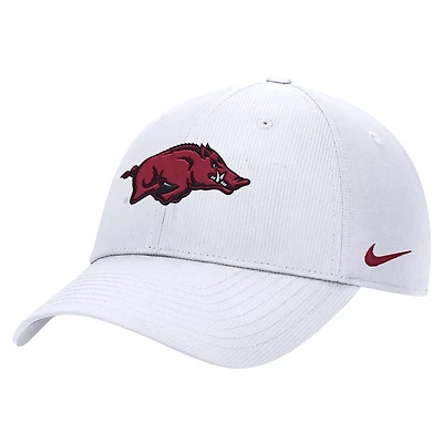 Men's Nike  White Arkansas Razorbacks 2025 On-Field Club Performance Adjustable Hat