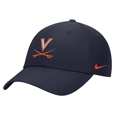 Men's Nike  Navy Virginia Cavaliers 2025 On-Field Club Performance Adjustable Hat