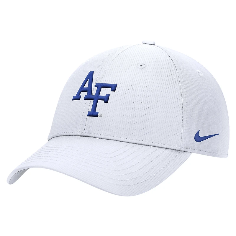 Men's Nike  White Air Force Falcons 2025 On-Field Club Performance Adjustable Hat