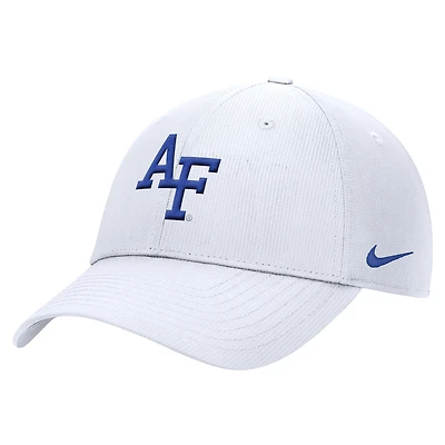 Men's Nike  White Air Force Falcons 2025 On-Field Club Performance Adjustable Hat