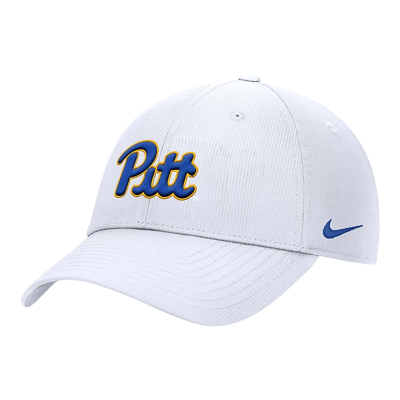 Men's Nike White Pitt Panthers 2025 On-Field Club Performance Adjustable Hat