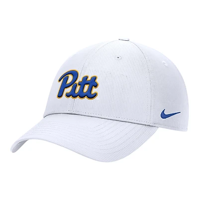 Men's Nike  White Pitt Panthers 2025 On-Field Club Performance Adjustable Hat