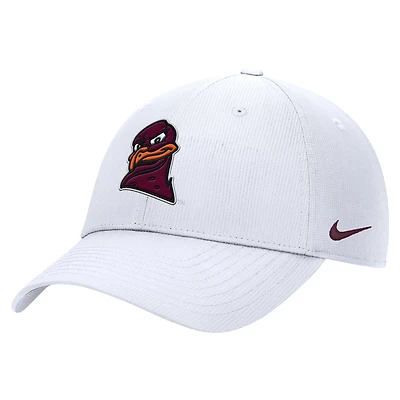 Men's Nike  White Virginia Tech Hokies 2025 On-Field Club Performance Adjustable Hat