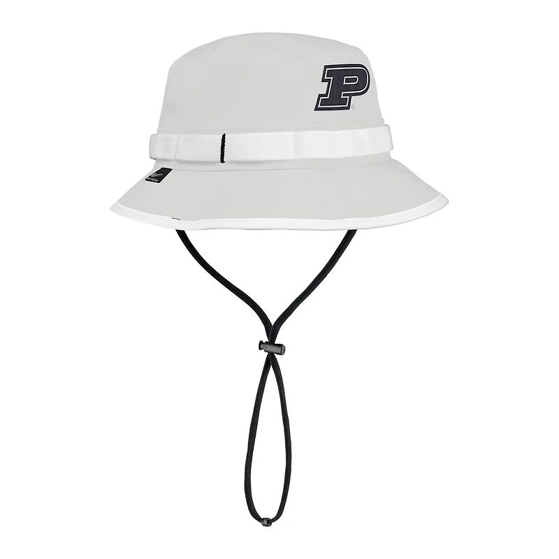 Men's Nike  Gray Purdue Boilermakers 2025 On-Field Boonie Performance Bucket Hat
