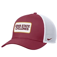 Men's Nike Cardinal Iowa State Cyclones 2025 On-Field Rise Trucker Performance Adjustable Hat