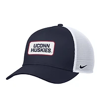 Men's Nike Navy UConn Huskies 2025 On-Field Rise Trucker Performance Adjustable Hat