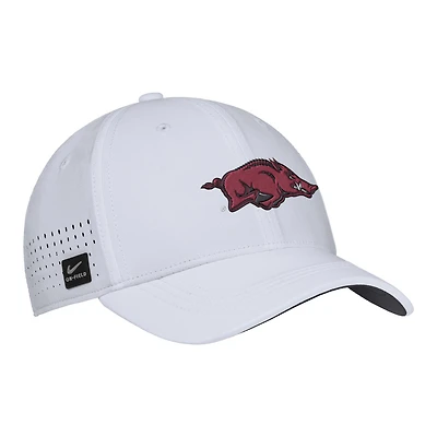 Men's Nike White Arkansas Razorbacks 2025 On-Field Performance Flex Hat