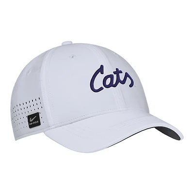 Men's Nike White Kansas State Wildcats 2025 On-Field Performance Flex Hat