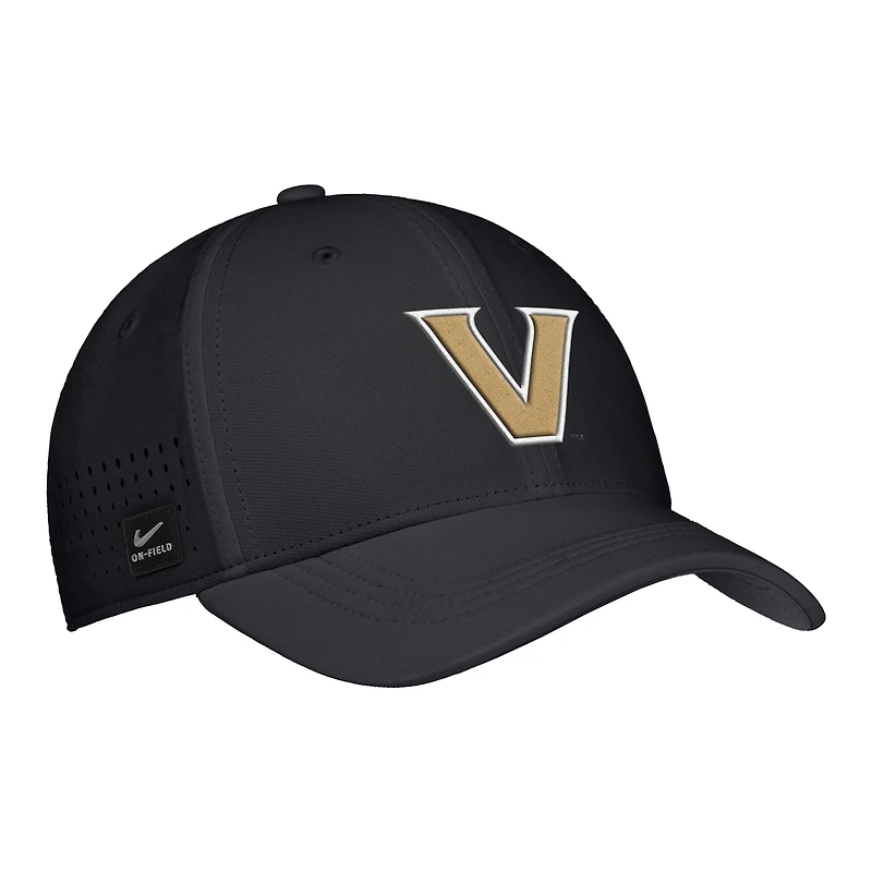 Men's Nike Black Vanderbilt Commodores 2025 On-Field Performance Flex Hat