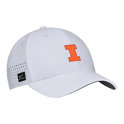 Men's Nike White Illinois Fighting Illini 2025 On-Field Performance Flex Hat