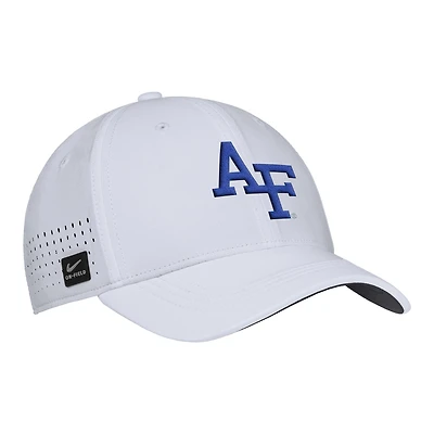 Men's Nike White Air Force Falcons 2025 On-Field Performance Flex Hat