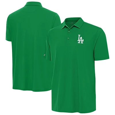 Men's Antigua  Kelly Green Los Angeles Dodgers St. Patrick's Day Era Polo