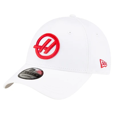 Men's New Era  White Haas F1 Team Flawless 9FORTY Adjustable Hat