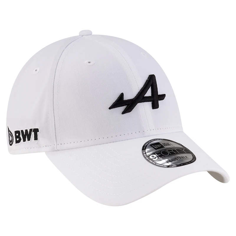 Men's New Era  White Alpine Essential 9FORTY Adjustable Hat