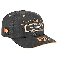 Men's New Era Oscar Piastri Black McLaren F1 Team 2025 Las Vegas Grand Prix Special 9SEVENTY Adjustable Hat