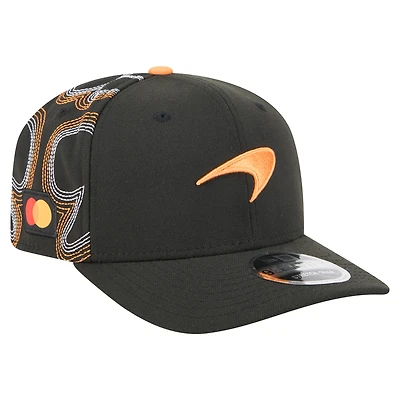 Men's New Era  Black McLaren F1 Team 2025 USA Grand Prix Special 9SEVENTY COOLERA Adjustable Hat
