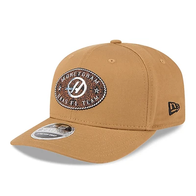 Men's New Era   Light Beige Haas F1 Team Austin Race Special 9SEVENTY COOLERA Adjustable Hat